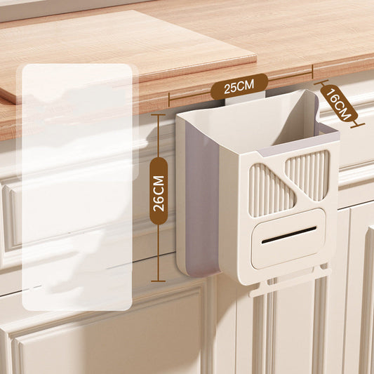 🗑️50% OFF NOW!🕒Foldable Hanging Trash Can – Space Saving, Leak Proof & Easy to Clean🧼