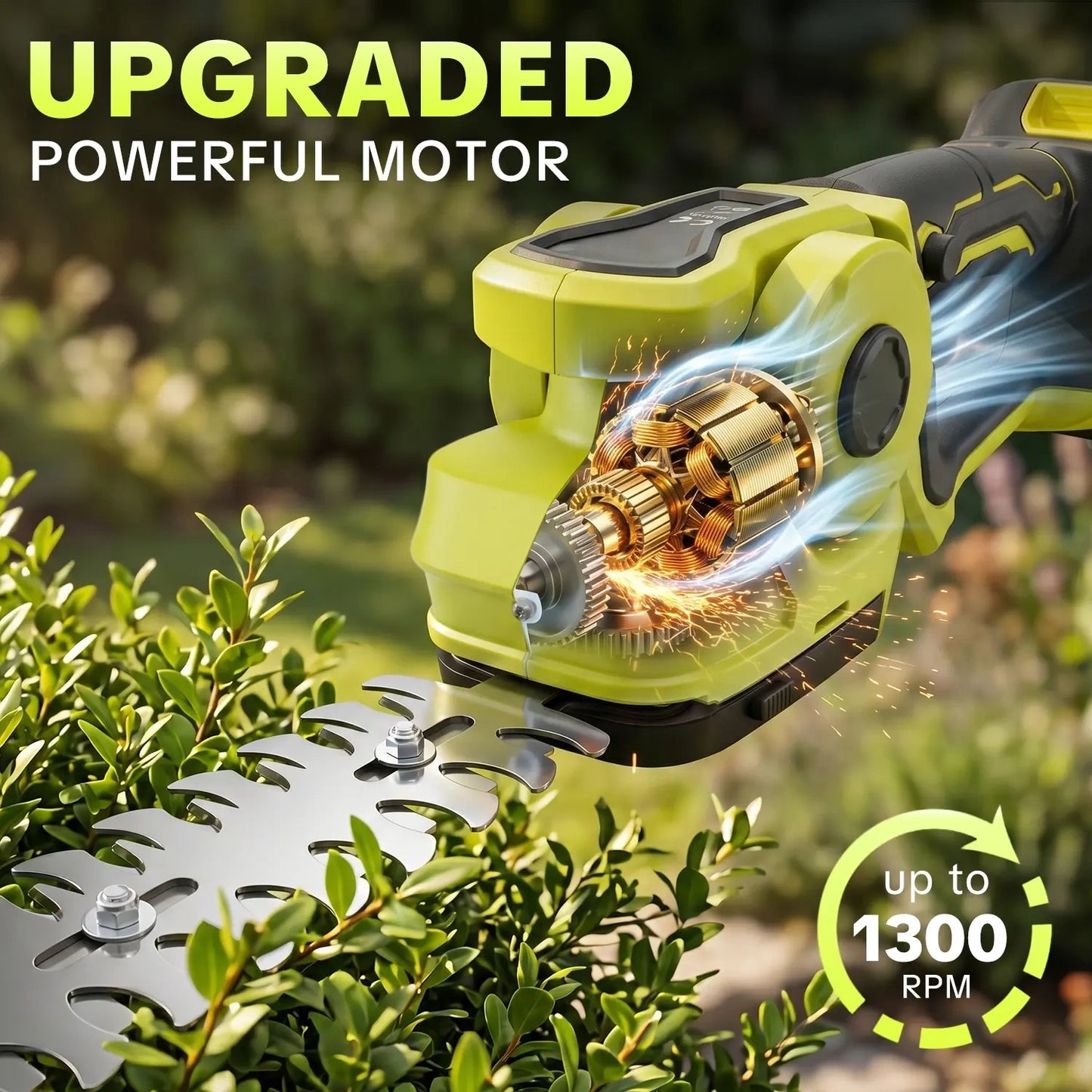 Cordless 2-in-1 Grass Shear & Shrub Trimmer - Comes with 2 × 21V batteries