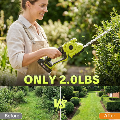 Cordless 2-in-1 Grass Shear & Shrub Trimmer - Comes with 2 × 21V batteries
