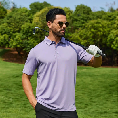 3-Pack Men's Polo Shirts – Soft Breathable Cotton, Comfortable Short Sleeve Casual Fit, Classic Collared Polo Shirts for Work, Golf, Travel & Everyday Wear