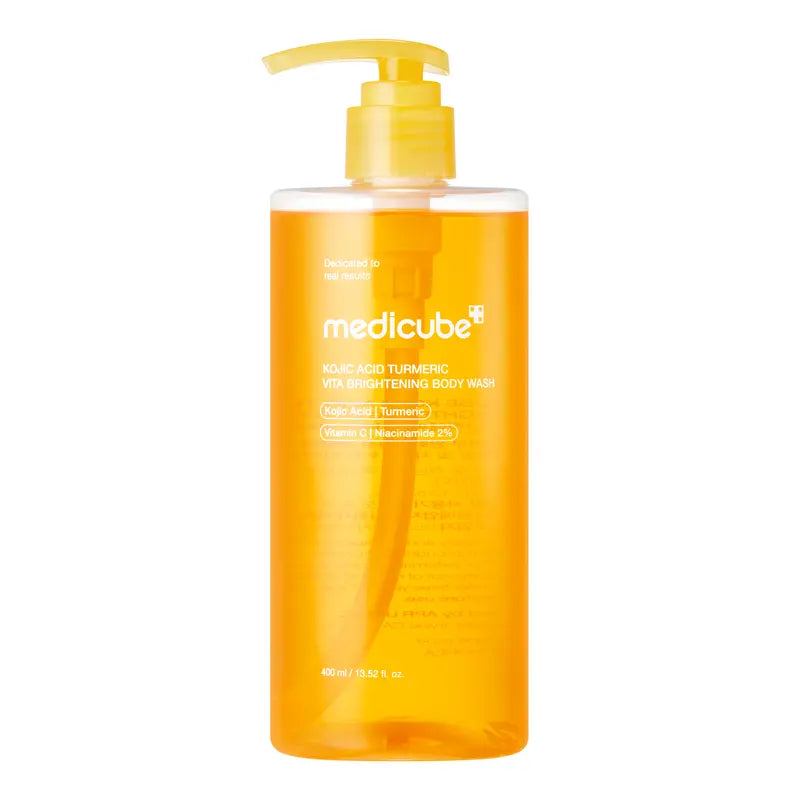 [NEW] [medicube] Kojic Acid Turmeric Vita Brightening Body Wash | For Troubled Skin, Uneven Skin | K-Beauty Gentle Cleanser, Body Wash, Korean Skincare