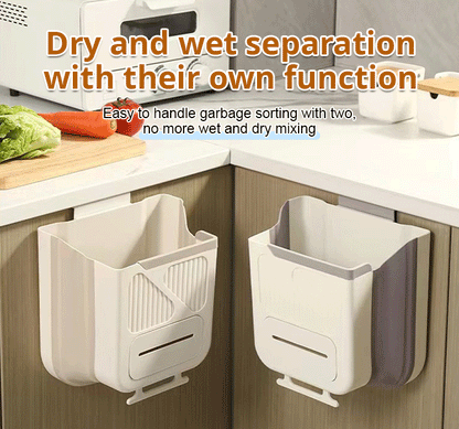 🗑️50% OFF NOW!🕒Foldable Hanging Trash Can – Space Saving, Leak Proof & Easy to Clean🧼