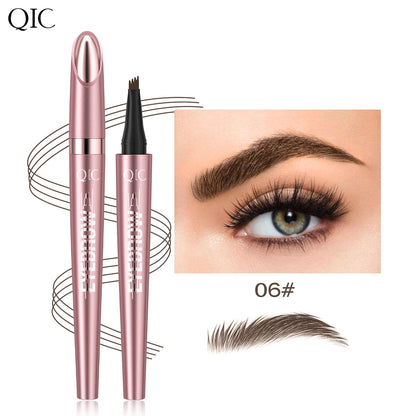 Micro-Fork Eyebrow Pencil: Waterproof, Natural Hair-Like Strokes & Long-Lasting