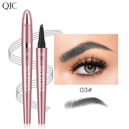 Micro-Fork Eyebrow Pencil: Waterproof, Natural Hair-Like Strokes & Long-Lasting