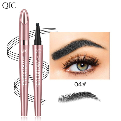 Micro-Fork Eyebrow Pencil: Waterproof, Natural Hair-Like Strokes & Long-Lasting