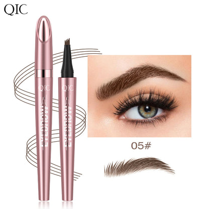 Micro-Fork Eyebrow Pencil: Waterproof, Natural Hair-Like Strokes & Long-Lasting