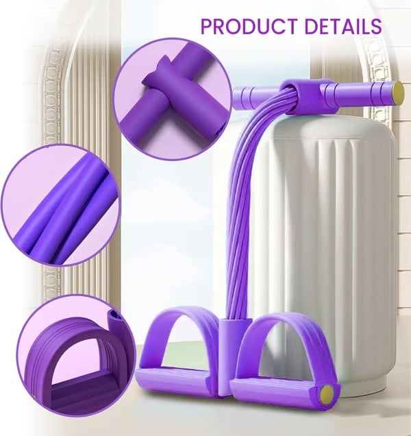 8-Tube Pedal Resistance Trainer — Tone Your Body Fast