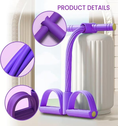 8-Tube Pedal Resistance Trainer — Tone Your Body Fast