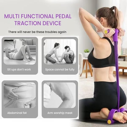 8-Tube Pedal Resistance Trainer — Tone Your Body Fast