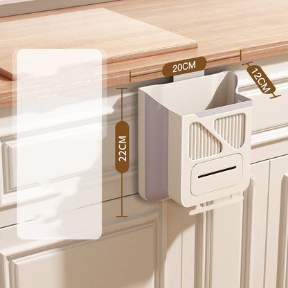 🗑️50% OFF NOW!🕒Foldable Hanging Trash Can – Space Saving, Leak Proof & Easy to Clean🧼