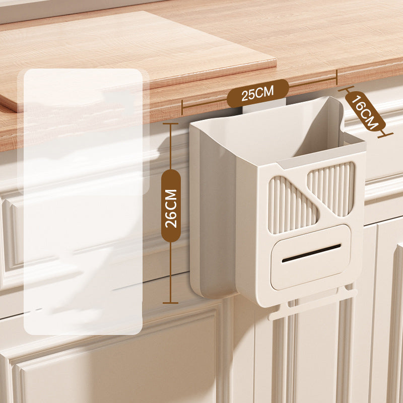 🗑️50% OFF NOW!🕒Foldable Hanging Trash Can – Space Saving, Leak Proof & Easy to Clean🧼